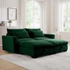 86.6" Corduroy Cloud Modular Sectional Sofa Bed with Big Deep Seat and 2 Storage Ottoman for Small Living Room - 3 of 4