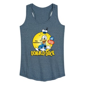 Women's - Disney - The Fabulous Donald Duck Graphic Racerback Tank - 1 of 4