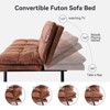 Dyonery 71" Convertible Futon Sofa Bed,Modern Futon Couch,Memory Foam Folding Loveseat Sofa Bed, for Living Room,Office - 3 of 4