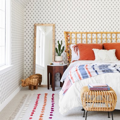 Opalhouse Orange Blue Bohemian Bedroom Styled By Emily