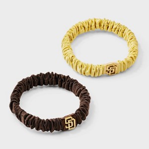 Bijoux Sport by Luv Aj MLB Logo Silky Hair Ties 2pc - 1 of 2