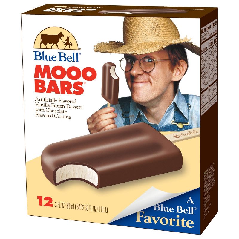 Blue Bell Mooo Ice Cream Bars - 36oz/12ct, 1 of 4