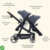 Tandem Double Stroller Newborn and Toddler, Foldable Twin Stroller with Reversible Seat - 4 of 4