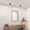 Livex Lighting Glendon 1 - Light Semi-Flush Mount in  Black/Brushed Nickel - 2 of 4