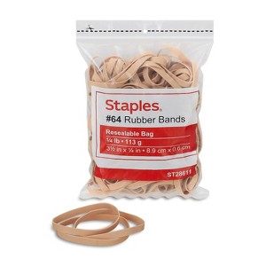 Staples Economy Rubber Bands Size #64 1/4 lb. 143297 - 1 of 3