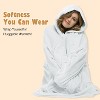 Catalonia Women's Casual Blanket Hoodie Sweatshirt, Cozy Fleece Blanket Pullover Sweater with front Pocket, Clothing Cozy Gift for Wife Woman - 3 of 4