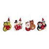 Transpac Felt Holiday Heart Ornament Set of 4 Christmas Home Decorations - 2 of 3