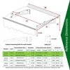 Sapphtopaz Window Awning Door Canopy Exterior 47" x 34" Awnings for Doors Polycarbonate Aluminum Alloy with Valance - 3 of 4