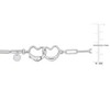 EVERLY JEWELRY |Paper-clip Heart Bracelet in Silver - Multiple Metal Color Options. - 4 of 4