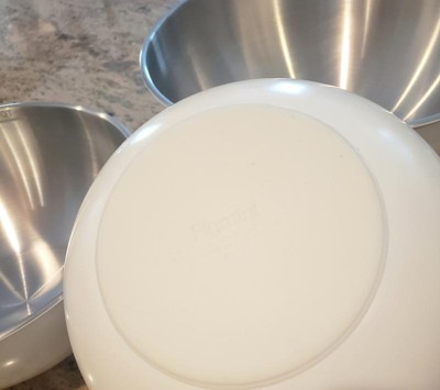 3pc Plastic Mixing Bowl Set With Pour Spots (no Lids) Blue - Figmint™ :  Target