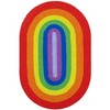 Unique Loom Hand Braided Rainbow Wool Collection Area Rug - 2 of 4