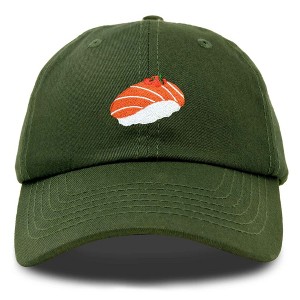 Dalix Salmon Nigiri Embroidered Sushi Cotton Dad Hat Baseball Cap Adjustable Womens - 1 of 4