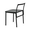 Simple Relax Metal and PU Armless Chair in Black - 3 of 4