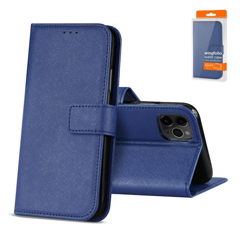 Reiko Apple iPhone 11 Pro 3-in-1 Wallet Case in Blue, 1 of 5