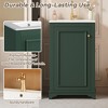 20"W Bathroom Vanity with Ceramic Sink, Freetanding Single Vanity Set Bathroom Storage Cabinet with Adjustable Shelf & Soft-Close Door - ModernLuxe - 4 of 4