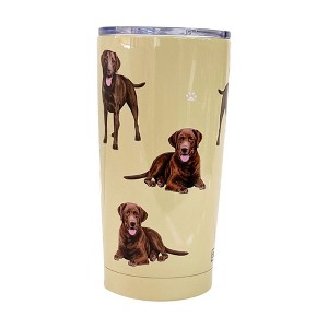 E & S Imports 7.0 Inch Labrador Chocolate Serengeti Tumbler Hot Or Cold Beverages Tumblers - 1 of 3