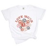 S.W.Smiley Love More Smiley Faces - Women's Garment Dyed Graphic T-Shirt - 2 of 4
