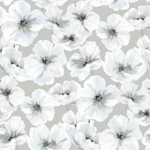 RoomMates Tamara Dry Hawthorn Blossom Peel & Stick Wallpaper: Removable Botanical Paisley Paper, Self-Adhesive, 28.29 sq ft - 1 of 4