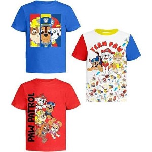 Nickelodeon Paw Patrol Graphic T-Shirt (Sets) Marshall Chase Rubble Rocky Skye Everest Zuma Outfit Tee Toddlers Birthday to Kids Clothes - 1 of 4
