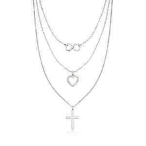Ross-Simons Italian Sterling Silver Symbol Layered Necklace - 1 of 4