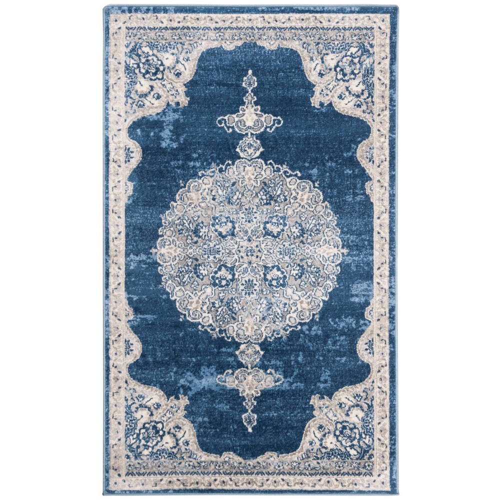 3'x5' Harriette Rug Navy/Light Gray - Safavieh