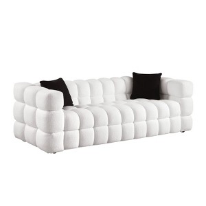NicBex 84.3 Inch Modern Boucle Couch,3-Seater Sofa with 2 Pillows for Living Room,Office,Apartment - 1 of 4
