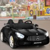 Infans 2 Seater 12V Kids Ride On Car Mercedes Benz AMG GTR w/Remote & LED Lights Black - 2 of 4