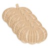 Saro Lifestyle Fall Harvest Rattan Pumpkin Placemat (Set of 4) - 3 of 4
