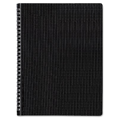 Blueline Poly Cover Notebook 8 1/2 x 11 Ruled Twin Wire Bound Black Cover 80 Sheets B4181