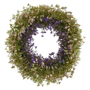 Unique Bargains Window Wedding Decor Front Door Fall Artificial Eucalyptus Wreaths - 1 of 4