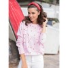 Shiraleah Pink and Red Hearts Sweatshirt, Small - 2 of 4