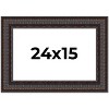 PosterPalooza | 3.5" Wide Ornate Brown Picture Frame - UV Acrylic, Backing Board, Hanging Hardware Included - 2 of 4