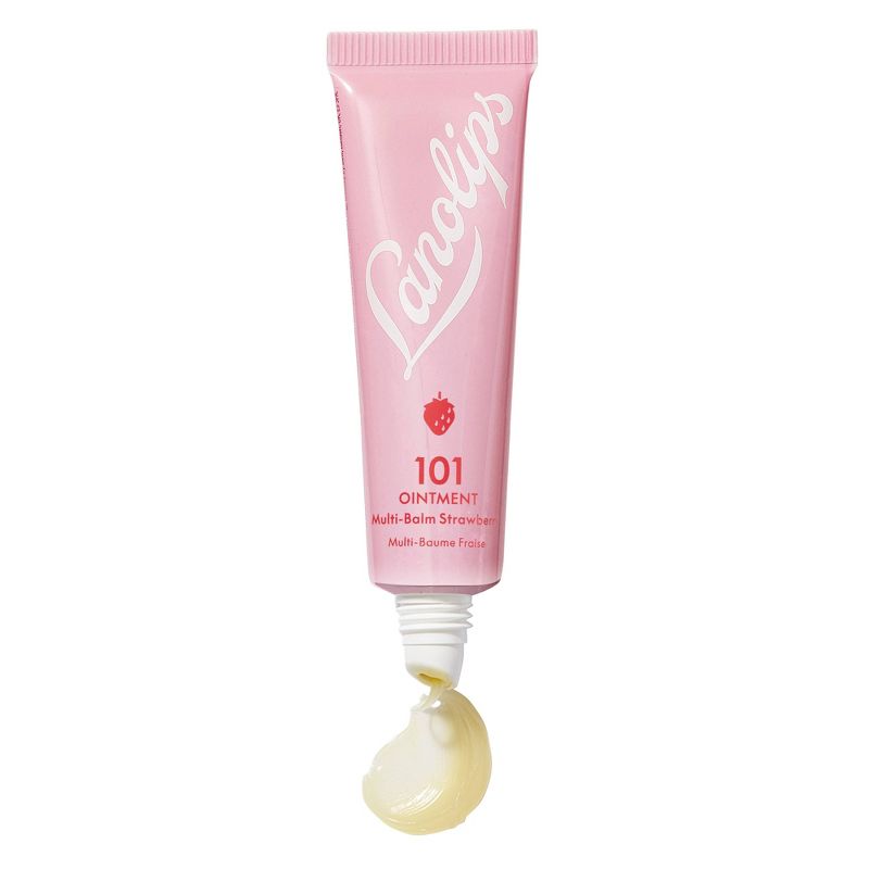 Lanolips Ultra Healing 101 Ointment Multi-Use Lip Balm - Strawberry - 0.35oz, 1 of 9