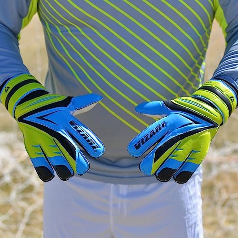 Vizari Avio F.P. Soccer Goalkeeper Goalie Gloves - Optimal Grip for All Skill Levels - Non-Slip Receiver Gloves for Kids and Adults, Ideal for Soccer Training and Matches, 3 of 8