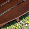 Mshliw Outdoor Picnic Table with 4 Benches, Waterproof Surface, Umbrella Hole, Rustic Wood Design, Spacious Seating for Up to 8 - 2 of 4