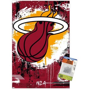 Trends International NBA Miami Heat - Maximalist Logo 23 Unframed Wall Poster Prints - 1 of 4