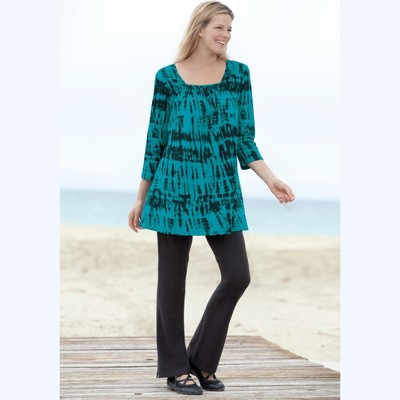 Woman Within Stretch-Cotton Knit Pull-On Bootcut Leggings - image 5