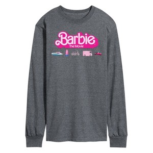 Men's - Barbie - Barbie Transportaion Vehicles Long Sleeve Graphic T-Shirt - 1 of 4