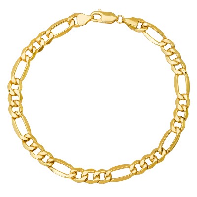 Mens 14k Gold 8.5" THICK 5.5mm Figaro Chain Bracelet