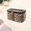 Unique Bargains Rectangle Leopard Makeup Bag 1 Pc - 3 of 3