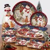 72oz Earthenware Magic of Christmas Snowman Cookie Jar - Certified International - 2 of 3