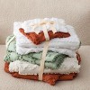 3 Pieces Boho Duvet Cover Set for All Seasons Soft Shabby Chic Embroidery Boho Bedding - 3 of 4