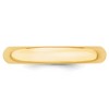 Black Bow Jewelry 2mm to 6mm 14K Yellow Gold Domed Comfort Fit Band - 3 of 4