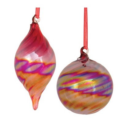 Melrose Irredescent Glass Ornament (Set of 12)
