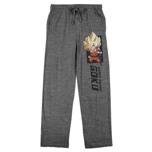 Dragon Ball Super Goku Men's Gray Heather Sleep Pajama Pants : Target