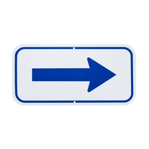 Unique Bargains Aluminum Reflective Outdoor Garden Arrow Sign 1 Pc - 1 of 4