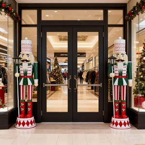 Rbied 62 in. H Classic Metal Christmas Nutcracker for Indoor Outdoor Holiday Standing Decor (1-Pack) - 1 of 4