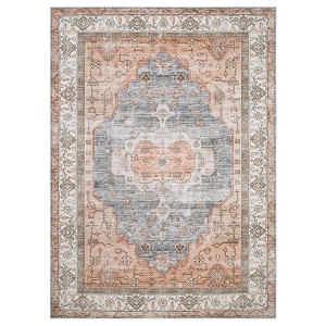 WhizMax Traditional Vintage Boho Floral Area Rug - 8x10 Washable - 1 of 4