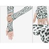 INSPIRE CHIC Women's Sun Protection Leopard Print Compression Sleeves Gloves with Tumb Hole 1 Pair - 3 of 4