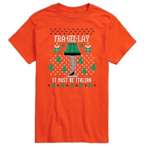 Men's - A Christmas Story - Frageelay Leg Lamp Ugly Sweater Short Sleeve Graphic T-Shirt - 1 of 4